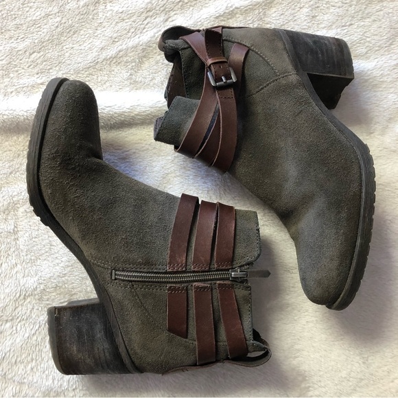 Sam Edelman Hannah Suede Ankle Booties Size 7.5 - Picture 5 of 15